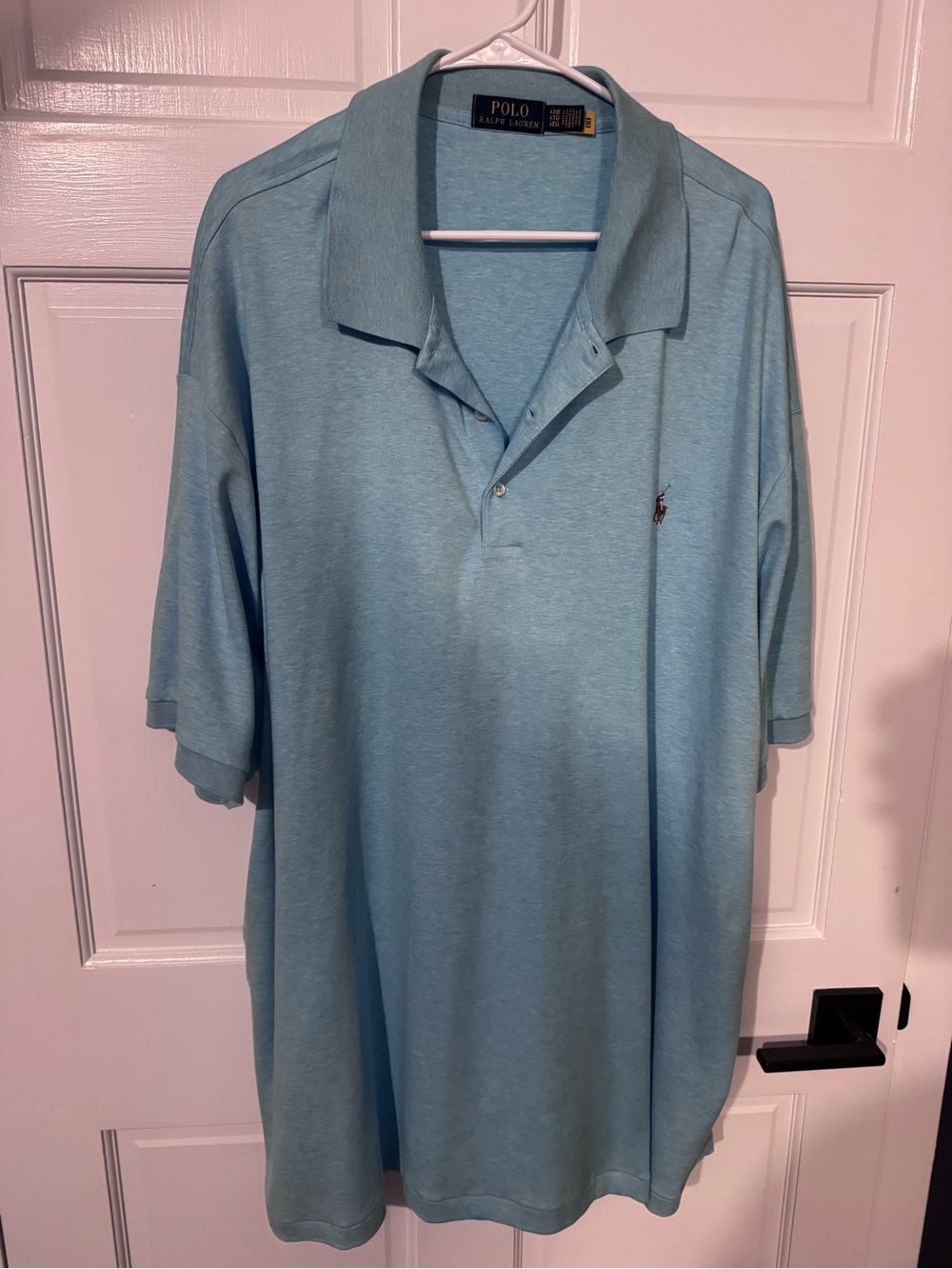 Ralph Lauren Light Blue Men’s Polo Shirt with Embroidered Pony